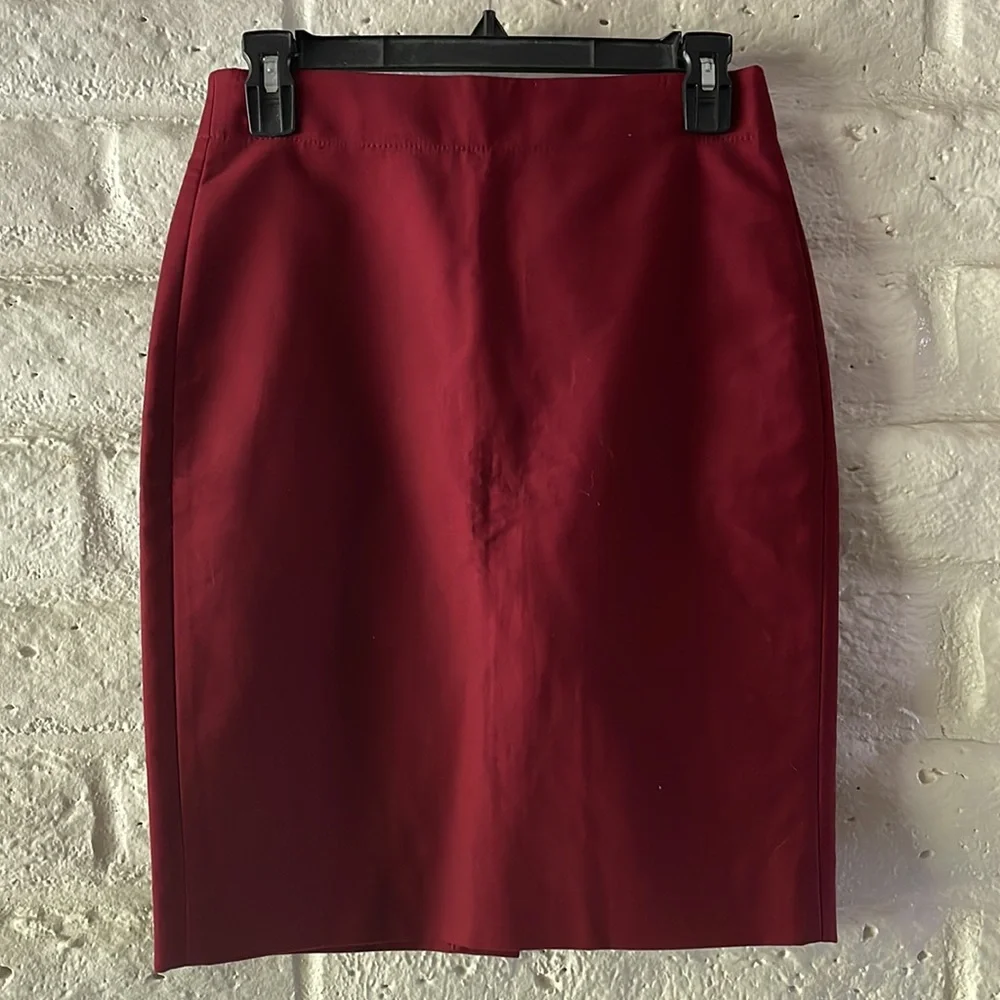 J. Crew NWT No. 2 pencil skirt in burgundy